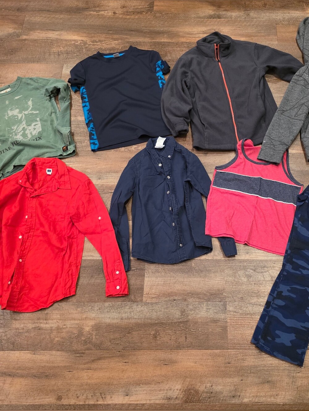 Size 8 And Size 7/8 Lot Boys Tops, Zip Ups, Long Sleeves